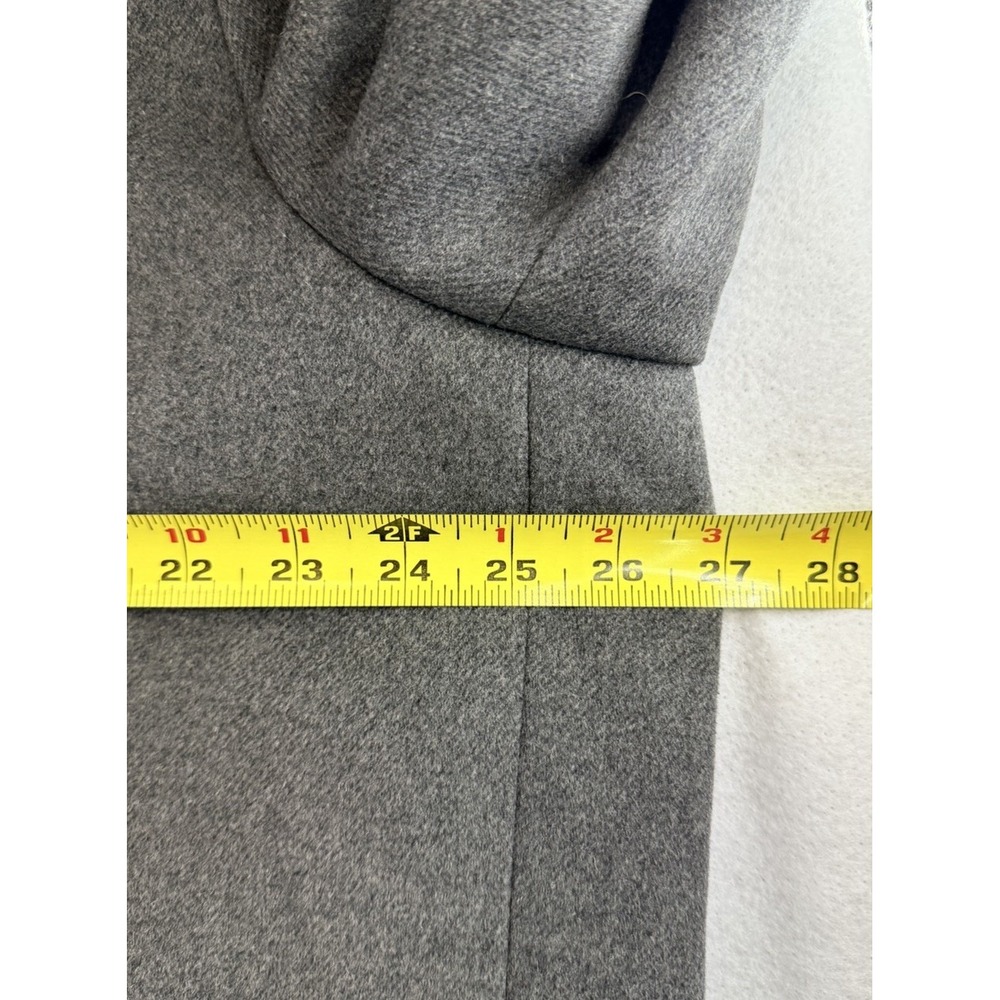 Express Men's Wool Blend Classic Topcoat Size XXL 2XL Gray 3 Hidden Buttons EUC - Picture 14 of 16